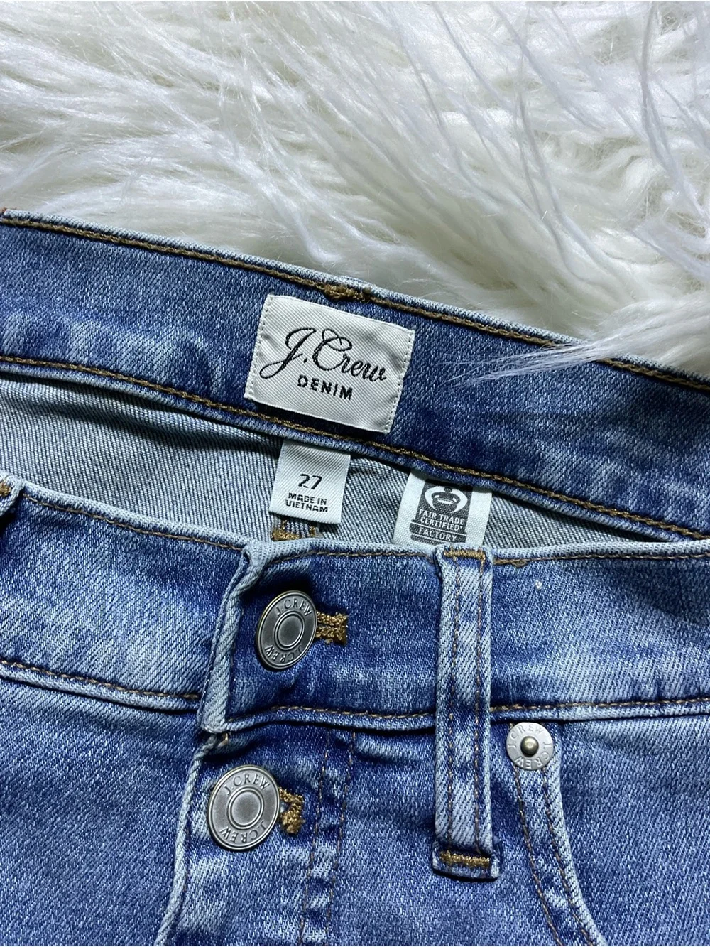 J Crew Vintage Straight Eco Jean In Sparkling Sea Wash